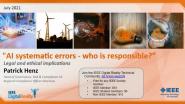 IEEE Digital Reality: AI Systematic Errors - Who Is Responsible