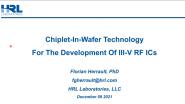 Chiplet-In-Wafer Technology For The Development Of III-V RF ICs