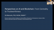 Healthcare AI Blockchain - Session5: Keynote - Dr Gil Alterovitz
