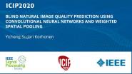 BLIND NATURAL IMAGE QUALITY PREDICTION USING CONVOLUTIONAL NEURAL NETWORKS AND WEIGHTED SPATIAL POOLING