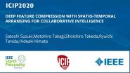 DEEP FEATURE COMPRESSION WITH SPATIO-TEMPORAL ARRANGING FOR COLLABORATIVE INTELLIGENCE