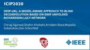 DEEP-URL: A MODEL-AWARE APPROACH TO BLIND DECONVOLUTION BASED ON DEEP UNFOLDED RICHARDSON-LUCY NETWORK