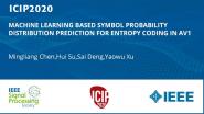 MACHINE LEARNING BASED SYMBOL PROBABILITY DISTRIBUTION PREDICTION FOR ENTROPY CODING IN AV1