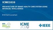 ARCHITECTURE OF SMART HEALTH CARE SYSTEM USING ARTIFICIAL INTELLIGENCE
