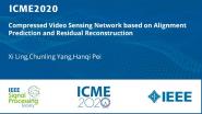 Compressed Video Sensing Network based on Alignment Prediction and Residual Reconstruction