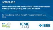 Follow the Curve: Arbitrary Oriented Scene Text Detection with Key Points Spotting and Curve Prediction