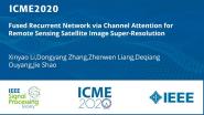 Fused Recurrent Network via Channel Attention for Remote Sensing Satellite Image Super-Resolution