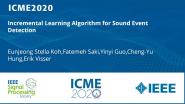 Incremental Learning Algorithm for Sound Event Detection