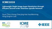 Lightweight Single Image Super-Resolution through Efficient Second-order Attention Spindle Network