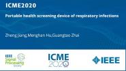 Portable health screening device of respiratory infections