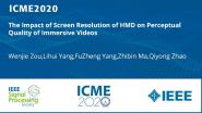 The Impact of Screen Resolution of HMD on Perceptual Quality of Immersive Videos