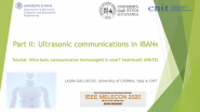 IEEE Melecon 2020 - Tutorial Track 3-1, Part 2 - Laura Galluccio - Ultrasound Technology