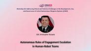 Autonomous Rules of Engagement Escalation in Human-Robot Teams | LAWS Workshop @ ICRA 2022