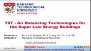 T07 - Air Balancing Technologies for the Super Low Energy Buildings