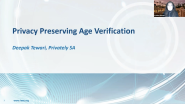 Privacy Preserving Age Verification