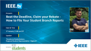 Beat the Deadline and Claim Your Rebate - How to File Your Student Branch Reports