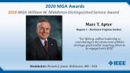 Mark T. Apter - MGA William W. Middleton Distinguished Service Award