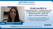 TEAM SolvIEEE it! - Camila Gehrke - IEEE MGA Innovation Award
