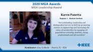 Karen Panetta - IEEE MGA Leadership Award