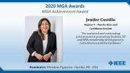 Jenifer Castillo - IEEE MGA Achievement Award