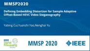 Defining Embedding Distortion for Sample Adaptive Offset-Based HEVC Video Steganography