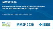 Online Multiple Object Tracking Using Single Object Tracker and Maximum Weight Clique Graph