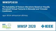 The Suitability of Texture Vibrations Based on Visually Perceived Virtual Textures in Bimodal and Trimodal Conditions