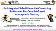 An Integrated SiGe Differential Correlating Radiometer for CubeSat Based Atmospheric Sensing