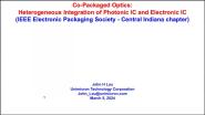 Co-Packaged Optics: Heterogeneous Integration of Photonic ICs and Electronic ICs