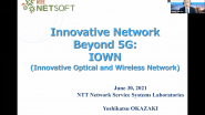 NetSoft 2021 - Keynote 3: Innovative Network Beyond 5G : IOWN
