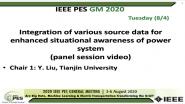 2020 PES GM 8/4 Panel Video: Integration of various source data for enhanced situational awareness of power system