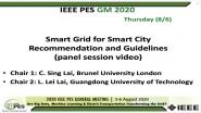 2020 PES GM 8/6 Panel Video: Smart grid for smart city recommendation and guidelines