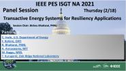 2021 PES ISGT NA 2/18 Panel Video: Transactive Energy Systems for Resiliency Applications