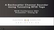 A Backscatter Channel Sounder Using Tunneling RFID Tags