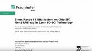 B1 5 mm Range 61 GHz System on Chip EPC Gen2 RFID Tag in 22nm FD-SOI Technology