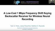 C1 A Low Cost 1 Mbps Frequency Shift Keying Backscatter Receiver for Wireless Neural Recording