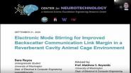 C1 Electronic Mode Stirring for Improved Backscatter Communication Link Margin in a Reverberant Cavity Animal Cage Environment