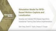 D3 Simulation Model for RFID Based Motion Capture and Localization: Develop and Validate RFID Based Algorithms Substantial Training Data before Implementation