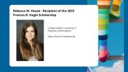 2023 Frances B. Hugle Scholarship Winner - Rebecca M. House