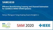 Efficient Beamforming Training and Channel Estimation for mmWave MIMO-OFDM Systems