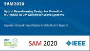 Hybrid Beamforming Design for Downlink MU-MIMO-OFDM Millimeter-Wave Systems