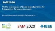 On the convergence of Jacobi-type algorithms for Independent Component Analysis