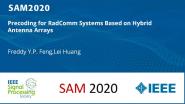 Precoding for RadComm Systems Based on Hybrid Antenna Arrays