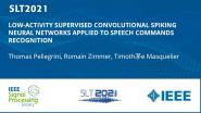 Low-Activity Supervised Convolutional Spiking Neural Networks Applied To Speech Commands Recognition