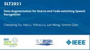 Data Augmentation For End-To-End Code-Switching Speech Recognition