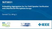 Embedding Aggregation For Far-Field Speaker Verification With Distributed Microphone Arrays