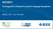 Voxlingua107: A Dataset For Spoken Language Recognition