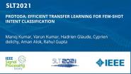 Protoda: Efficient Transfer Learning For Few-Shot Intent Classification