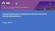 Limited-Information Cooperative Shared Control for Vehicle-Manipulators