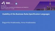 Usability of the Business Rules Specification Languages